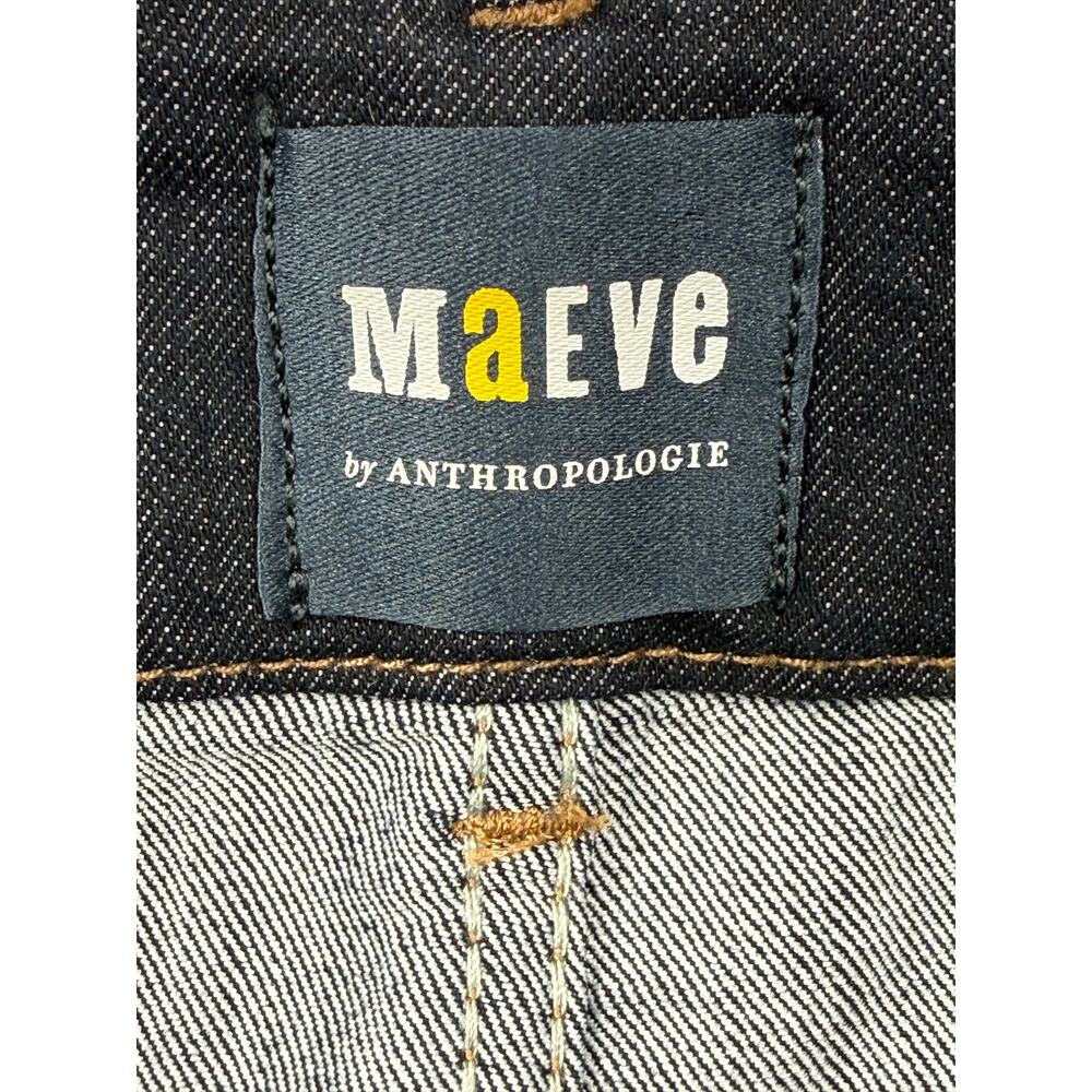Anthropologie Maeve Women Size 30 Colette Wide-Leg Denim Crop Jeans High-Waist - Picture 3 of 16